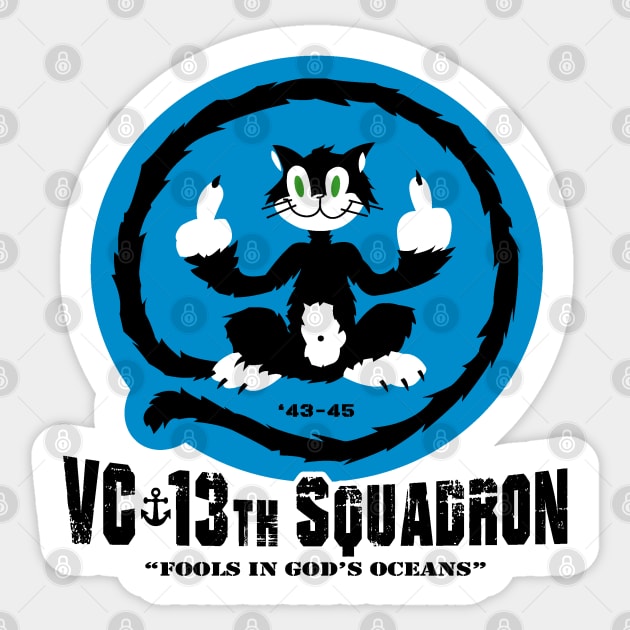 VC-13th Fighter Squadron Sticker by Illustratorator